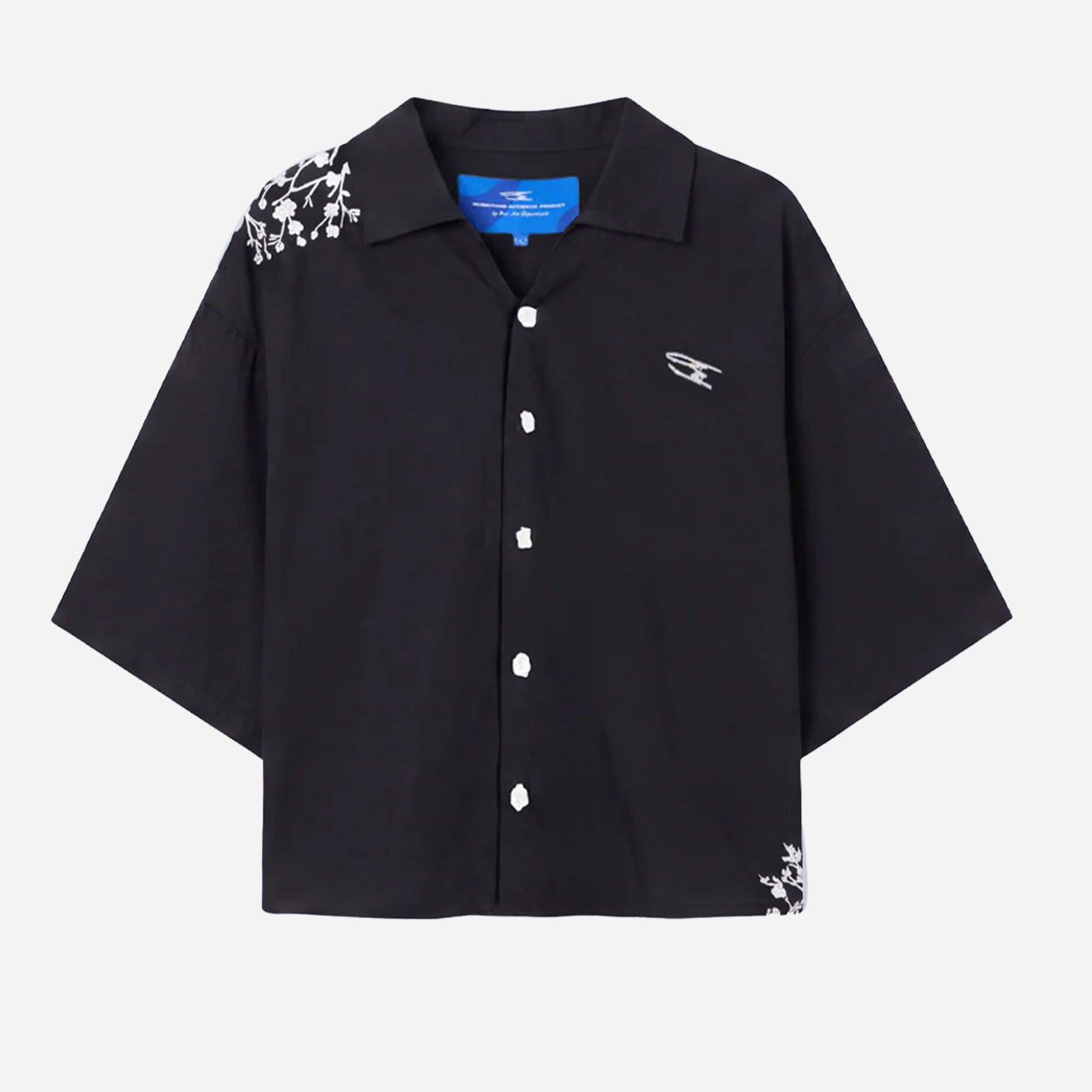 noemotions Flower Shirt NEF26FS-BLK