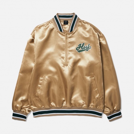 HUF Pop Fly Satin Baseball Jacket JK00419-TAN | 4Elementos