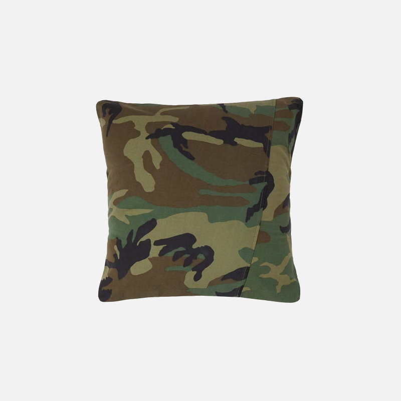 7016 WOODLAND Upcycled Camo Cushion 45X45 cm