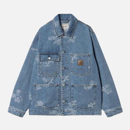 Carhartt WIP Stamp Jacket Maitland Stamp Denim I033743.2LN.35 | 4Elementos