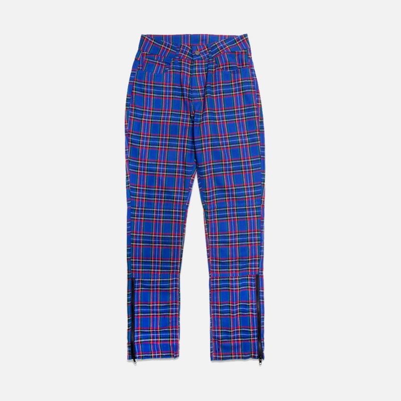 Reset Plaid Pants P20SPCUT007 Blue