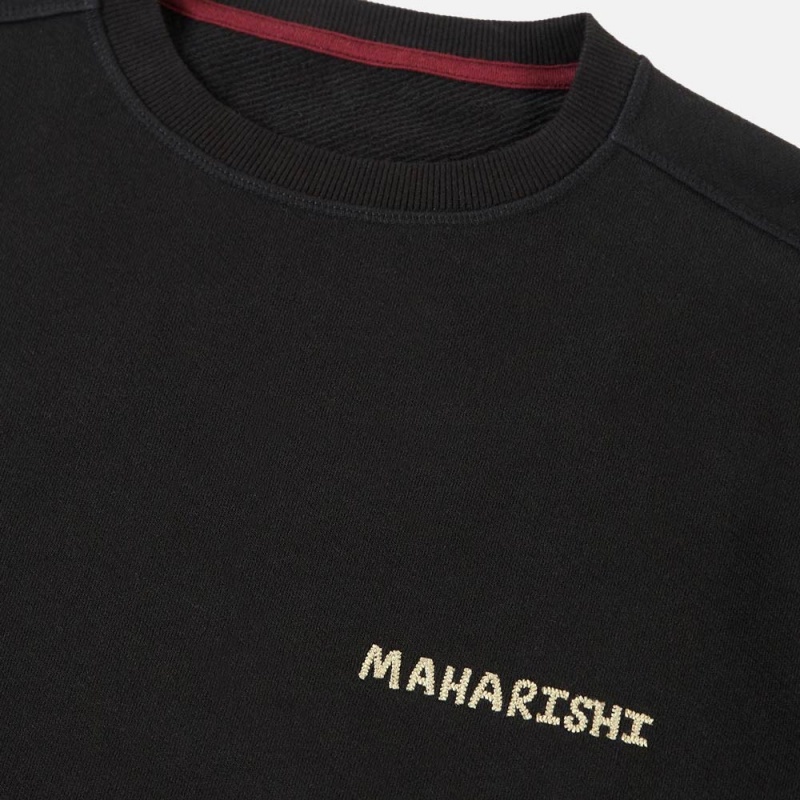 Maharishi Souvenir Organic Crew Sweat 6351-Black