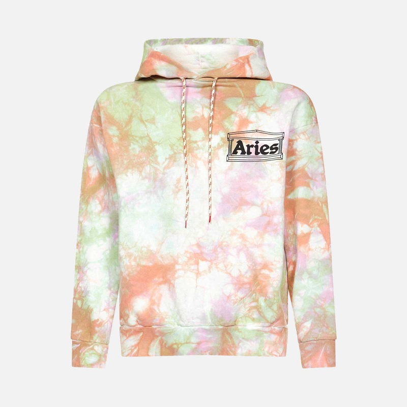 Aries Arise FSAR20555-MLT Tie Dye Temple Hoodie