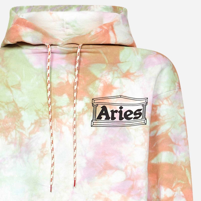 Aries Arise FSAR20555-MLT Tie Dye Temple Hoodie