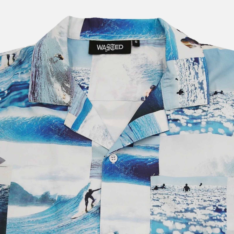 WASTED PARIS SS22WPSAS-BLU Shirt Allover Swell