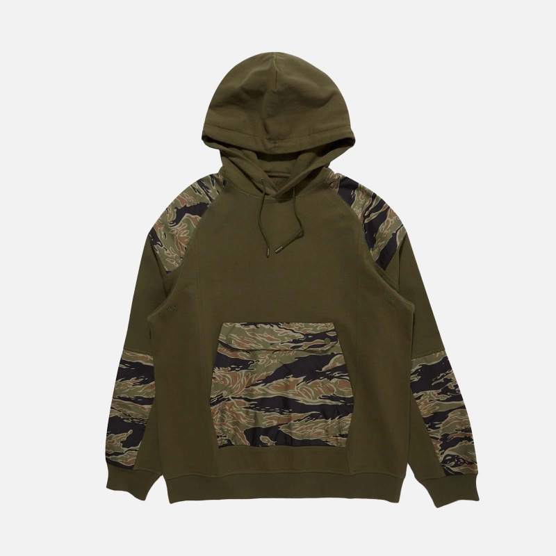 Maharishi 8065-OLIVE Tech Hooded Sweat