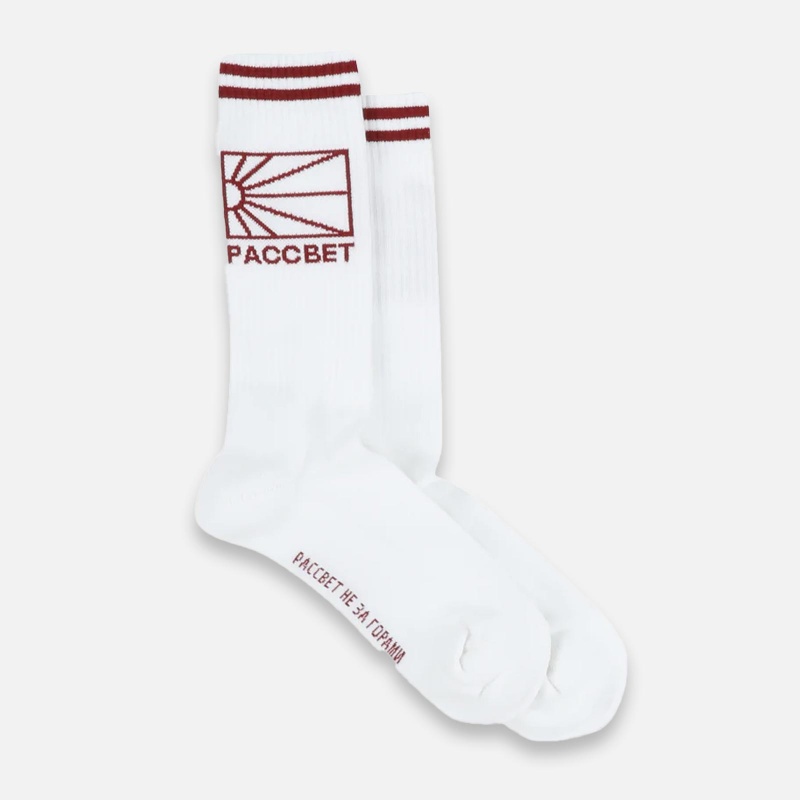 Rassvet Logo Socks Knit PACC11K018-WHT