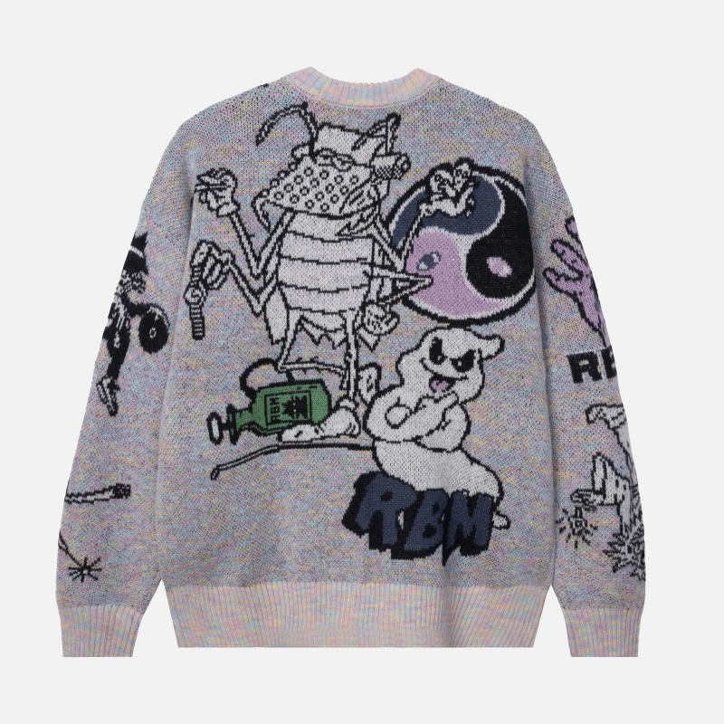 Real Bad Man RBM10001 Too Many Graphics Sweater