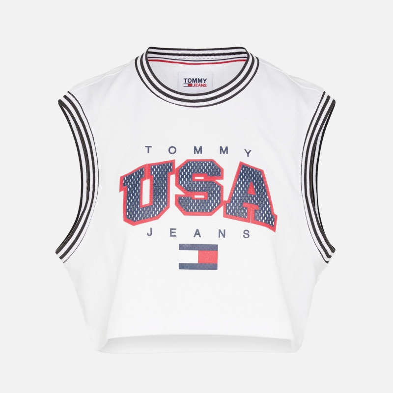 TOMMY JEANS Crop USA Basketball Tank DW0DW15304YBR