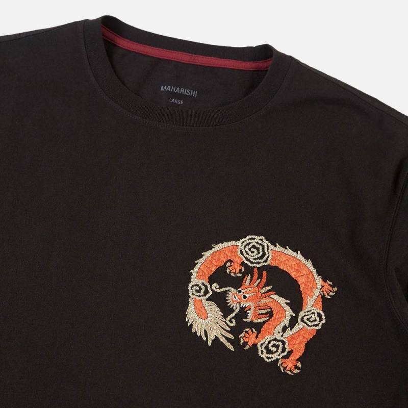 Maharishi Souvenir Organic T-Shirt 6350-Black