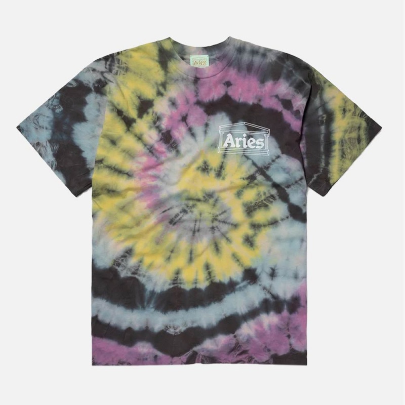 Aries Arise SRAR60300-MLT Temple Tie-Dye SS Tee