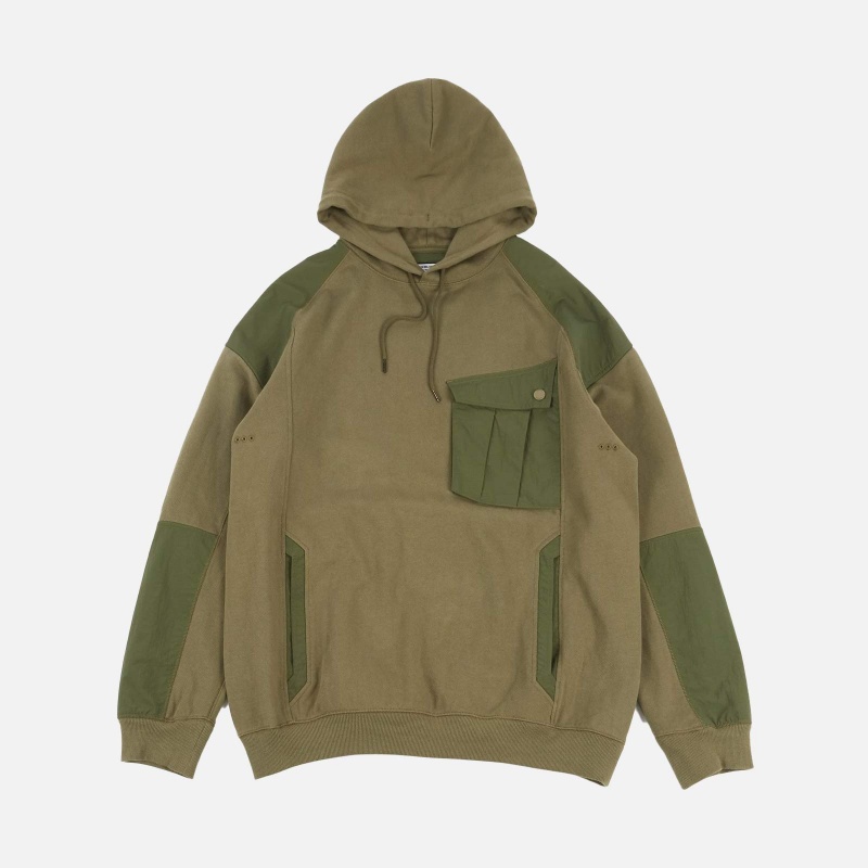 Maharishi 3538-Olive Maha Tech Hooded Sweat