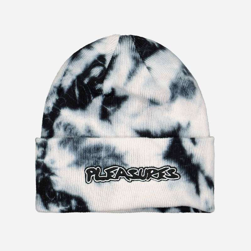 Pleasures P21F063-WHITE Backbone Dyed Beanie