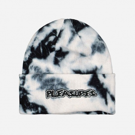 Pleasures P21F063-WHITE Backbone Dyed Beanie | 4Elementos