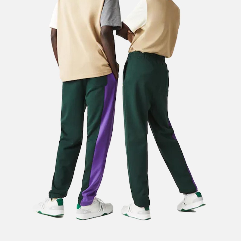 Lacoste Live! XH7304-17Y Embroidered Two-Tone Fleece Trackpants