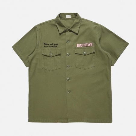 Maharishi 8088-OLIVE BBC News Modified Utility Shirt | 4Elementos