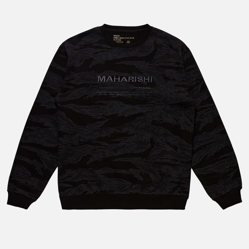 Maharishi 8100-NIGH Camo Miltype Crew Sweat