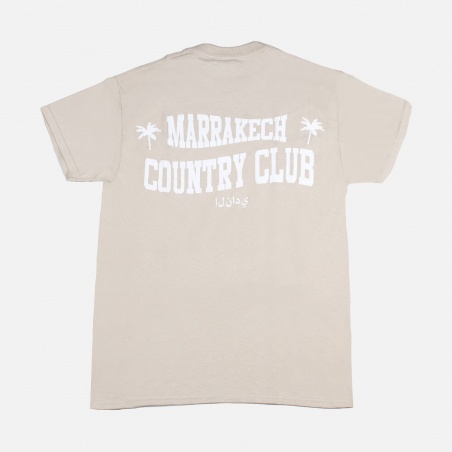 Backside Club BCSS22MH400-CAMEL Marrakech Country Club Tee | 4Elementos