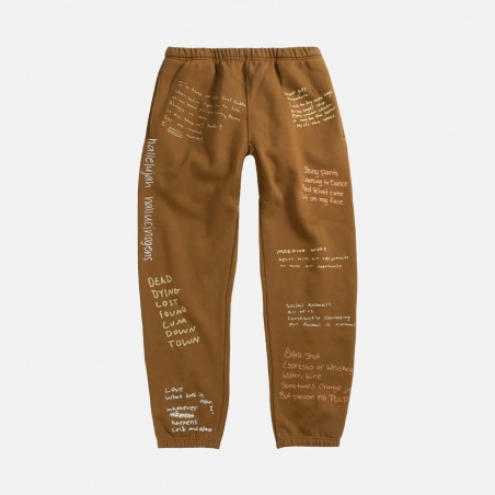 Pleasures P21W026-BRW Remote Sweat Pant | 4Elementos