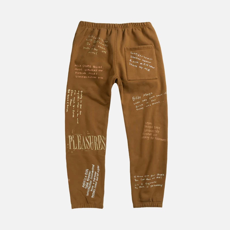 Pleasures P21W026-BRW Remote Sweat Pant