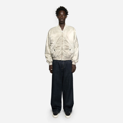 White Faded Bomber FW93SCWFB WHT