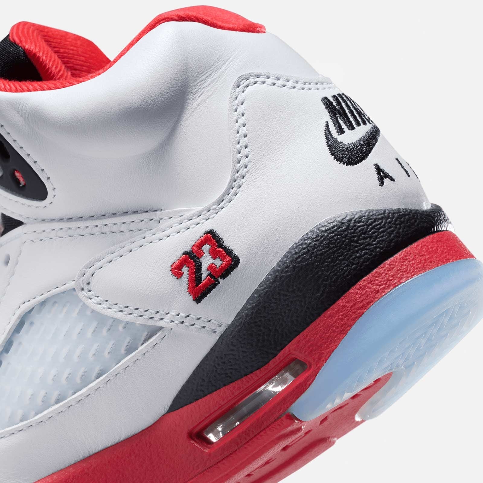 Jordan 5 Retro OG GS Fire Red Black Tongue HQ7980 101