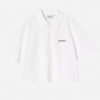 CARHARTT W.I.P. W' S/S Carhartt Script Polo T-Shirt I034553.00A.XX