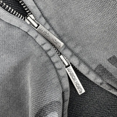 Erode Wave Zipped Hoodie 1DYEDZP LGRY