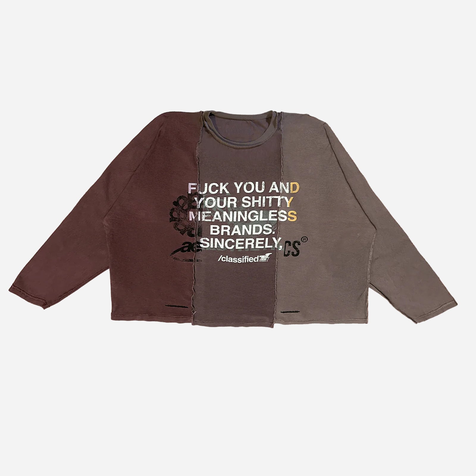 Statement Longsleeve Tee Reversible CLW25SLT BRN