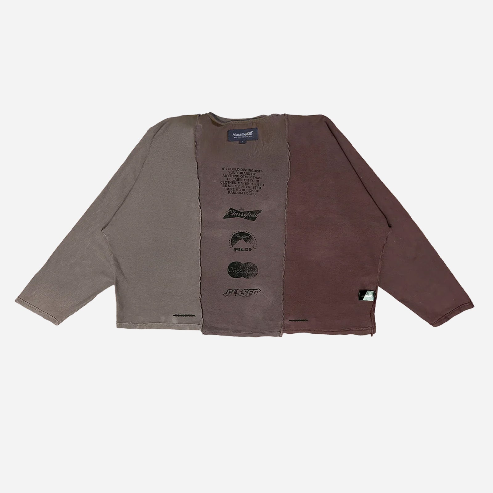 Statement Longsleeve Tee Reversible CLW25SLT BRN