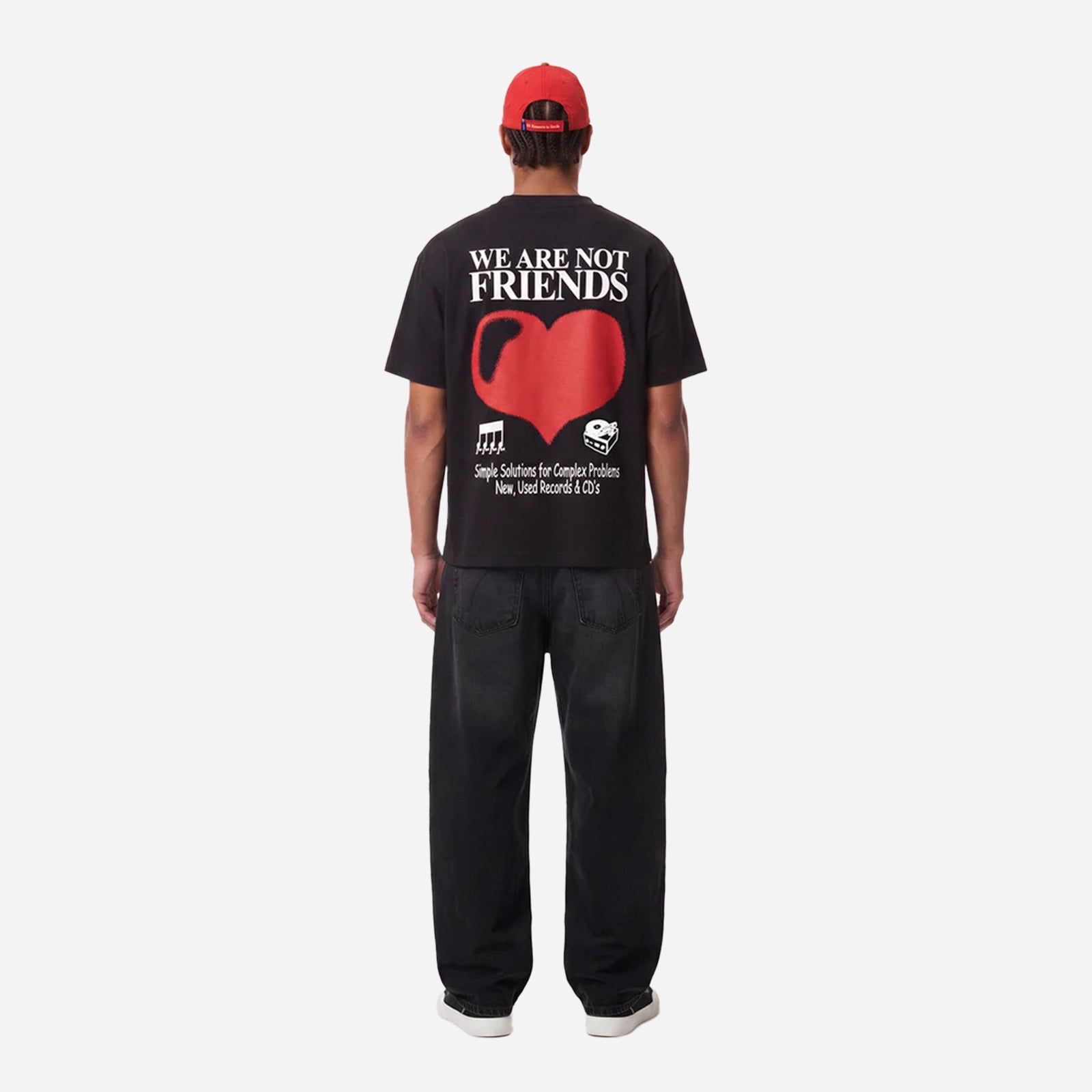 We Are Not Friends Analog Love Black t-shirt WANF-FA2604