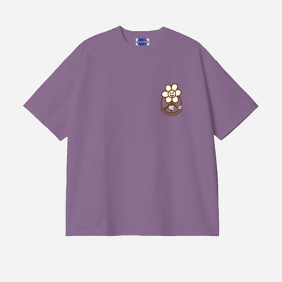 We Are Not Friends Boxy Daisy Purple T-shirt WANF-WI2601